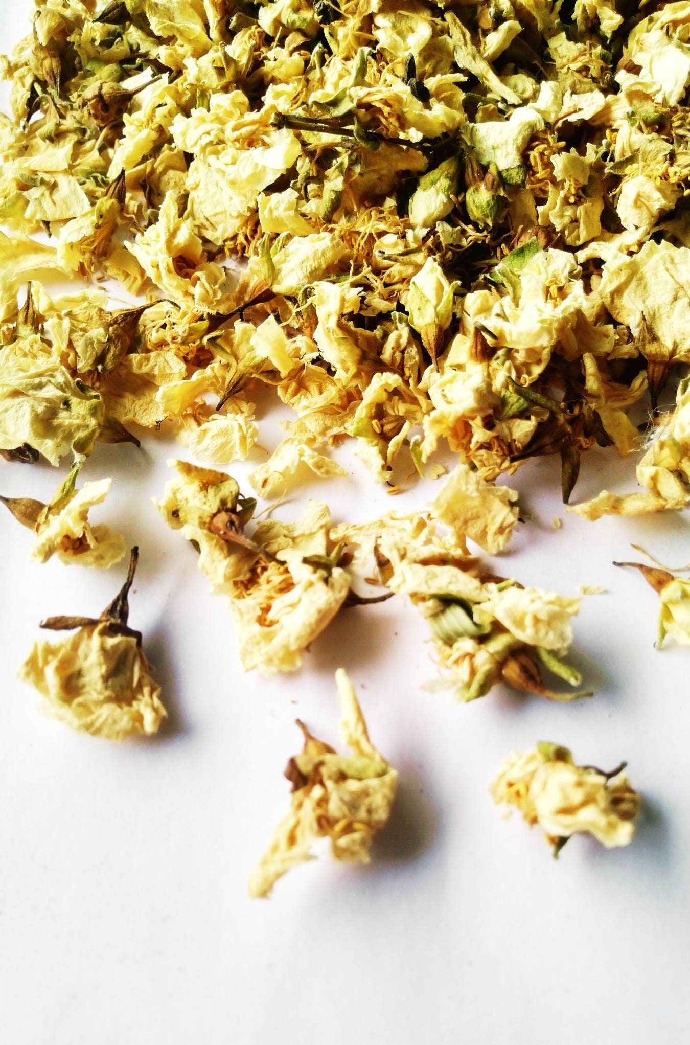 Dried Jasmine Flowers Jasmine with leaves Jasmine petals Etsy