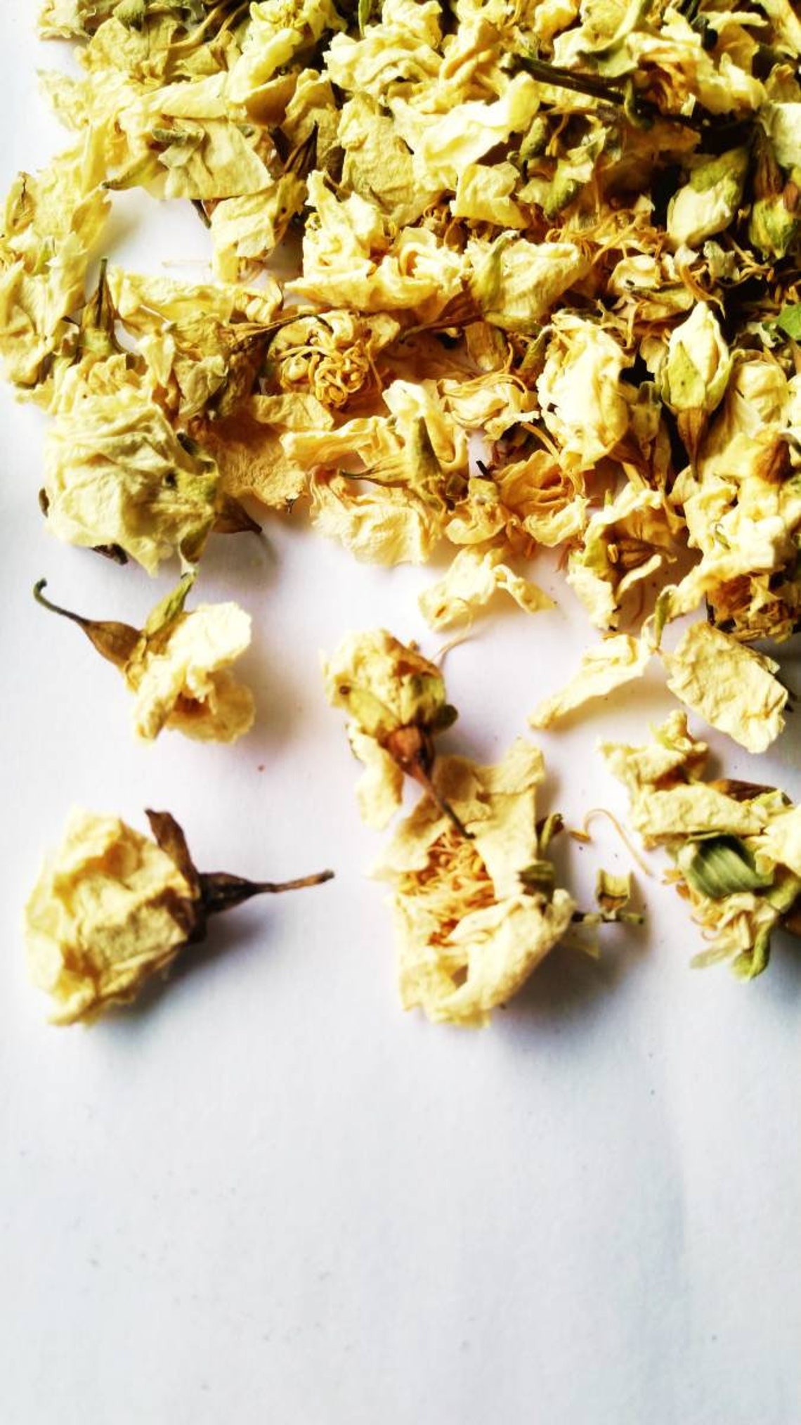 Dried Jasmine Flowers Jasmine with leaves Jasmine petals Etsy
