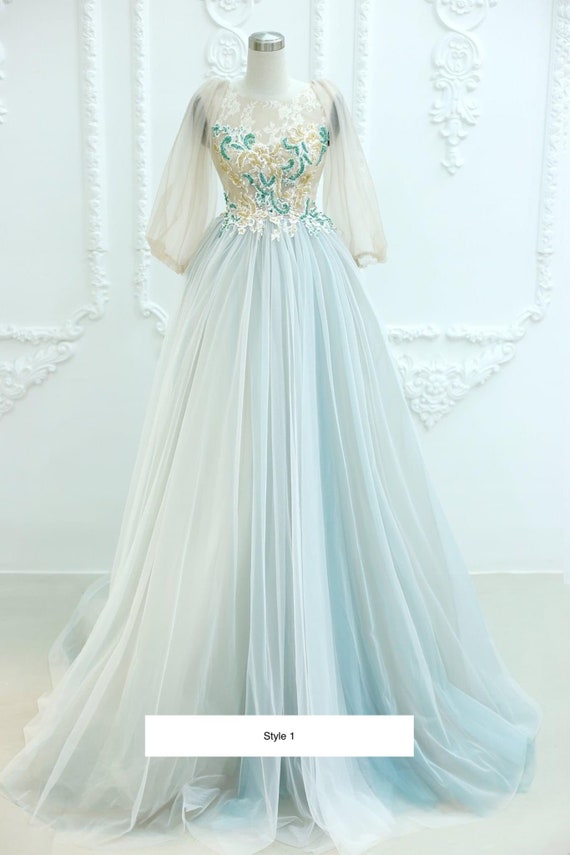 Pastel Light Teal/mint Lace Tulle A 