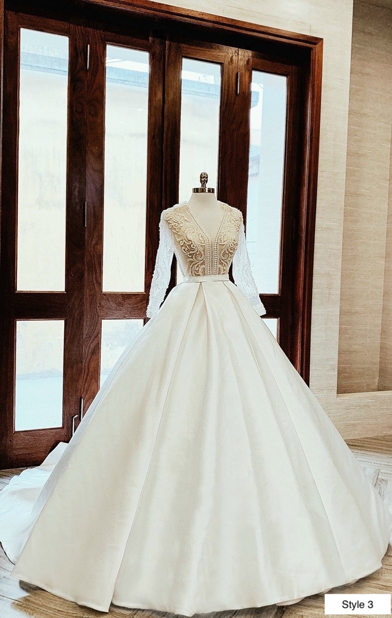 royal white gown