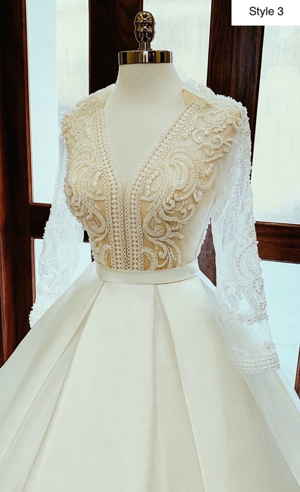 royal white gown