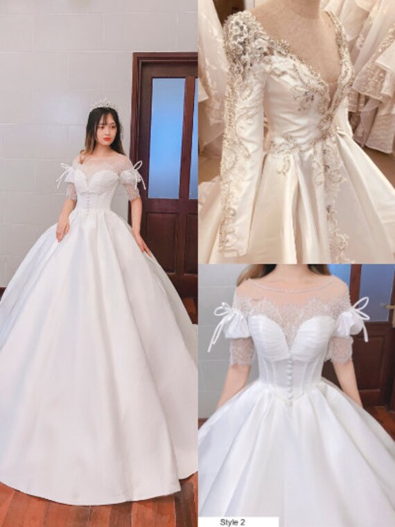 Vintage inspired cheap white dress