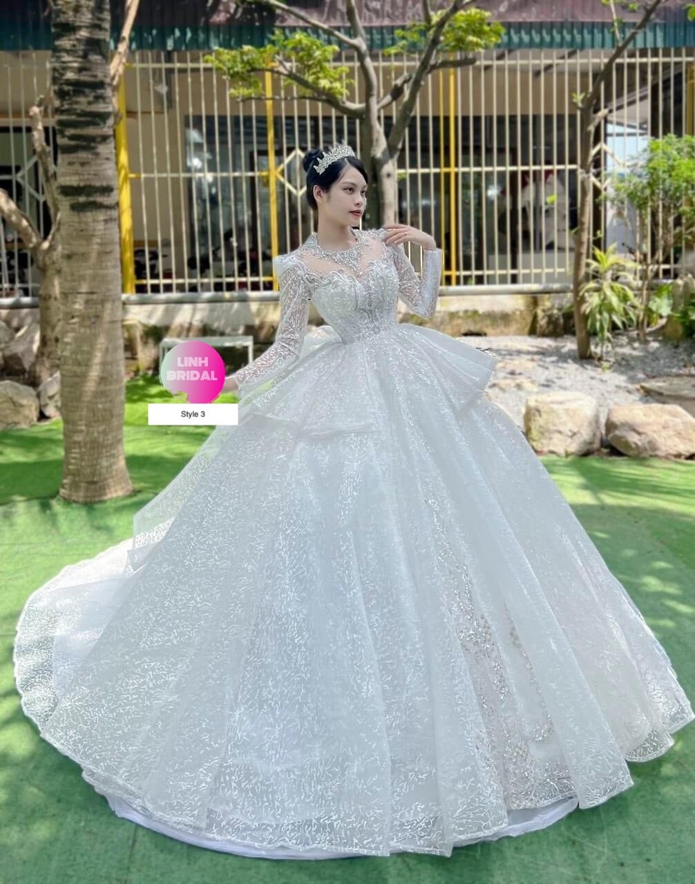 Wedding gown umbrella cut cheap