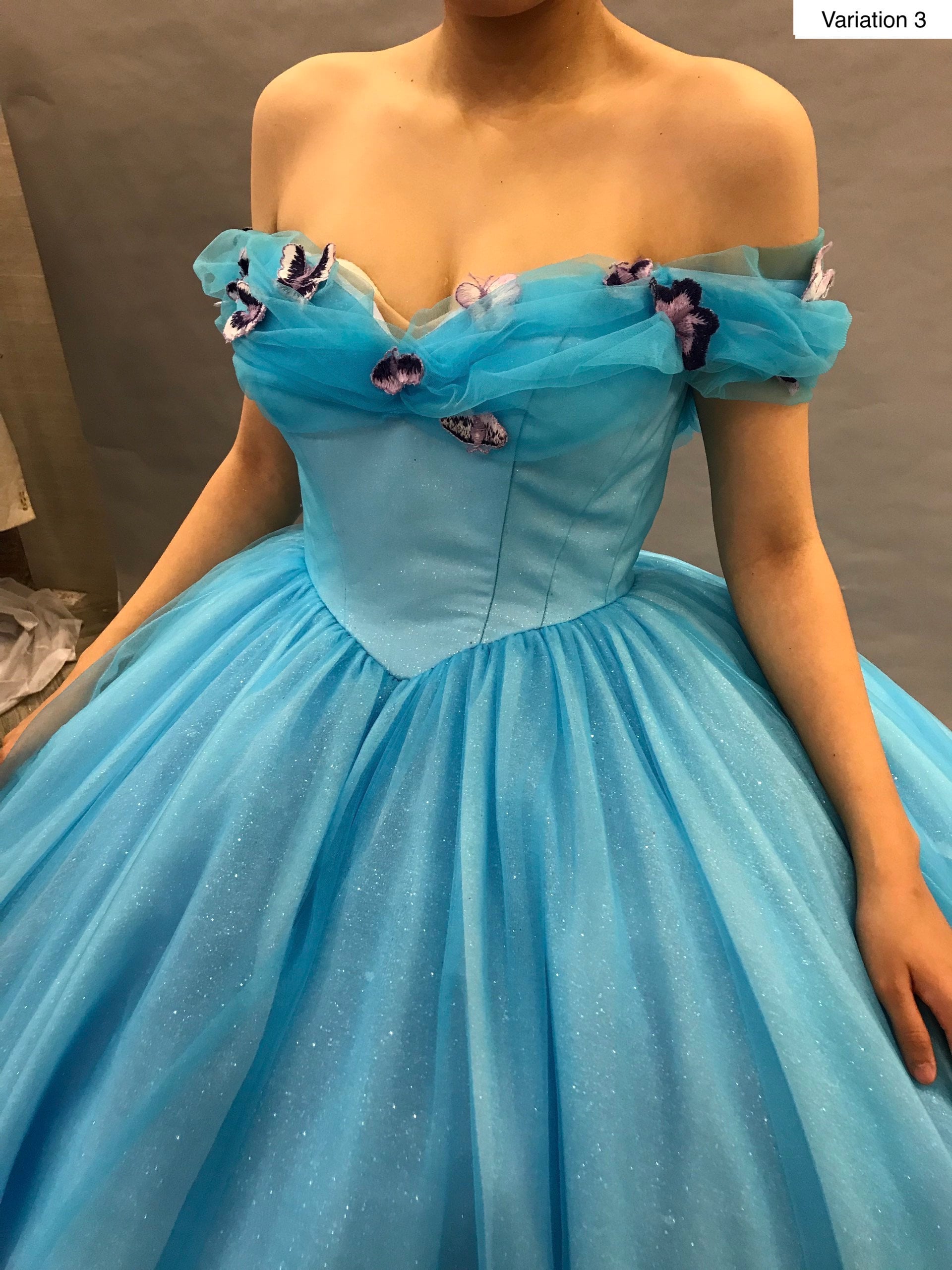 Cinderella Live Action Inspired Costume Blue/purple off the | Etsy