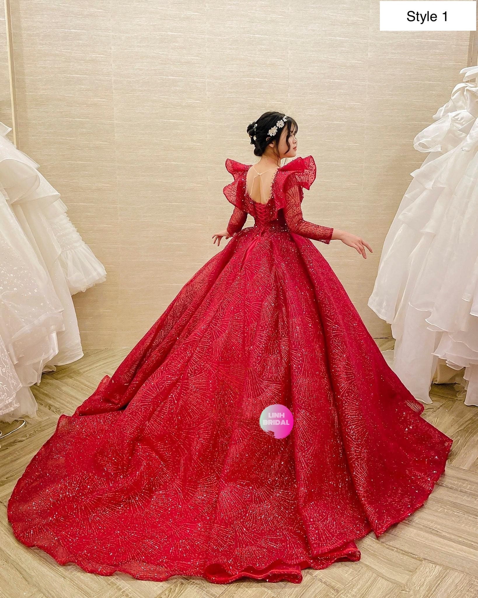 31 Beautiful Red Wedding Dresses We're Obsessed With