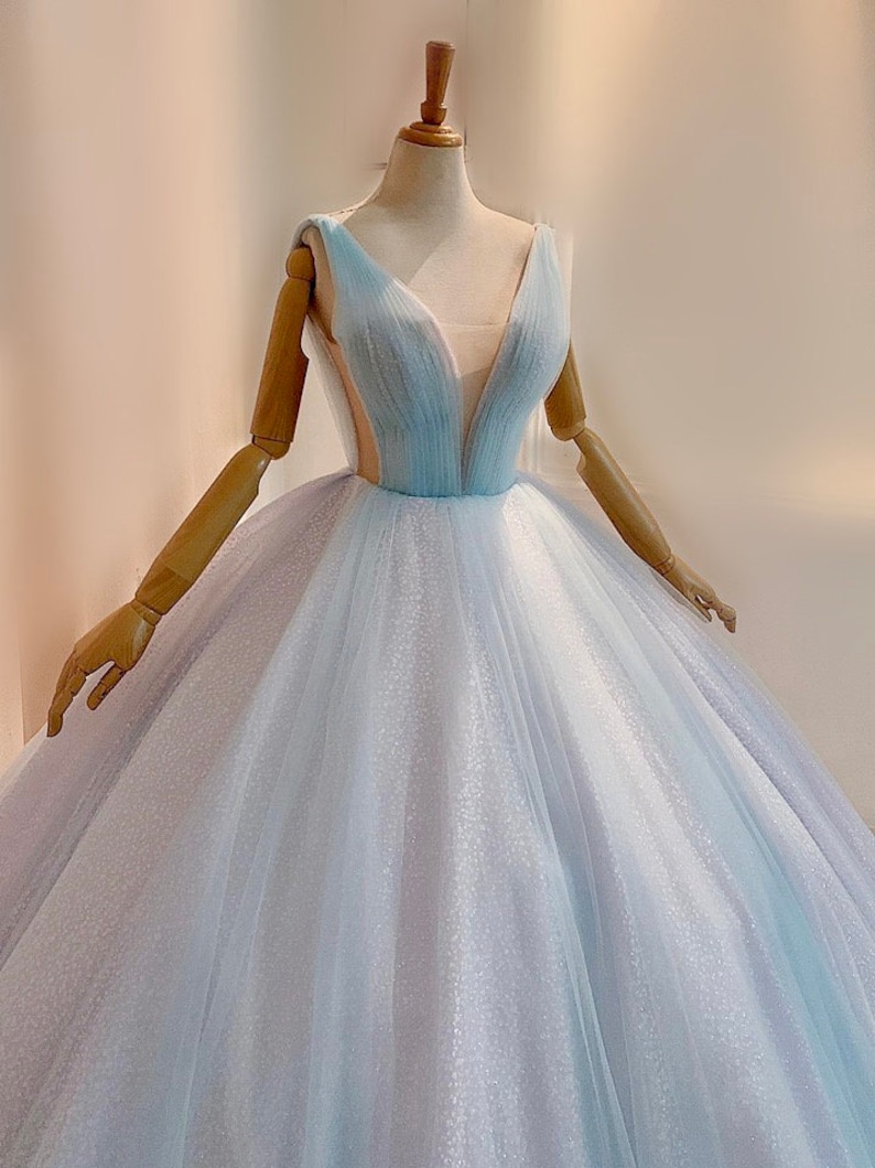 Unique pastel purple sparkle ball gown wedding/prom dress with Etsy