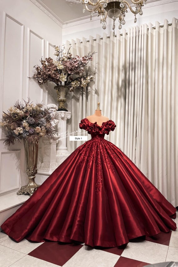 red princes dress