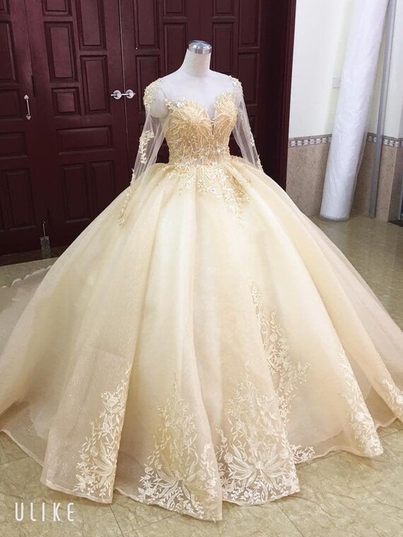 belle style wedding dress