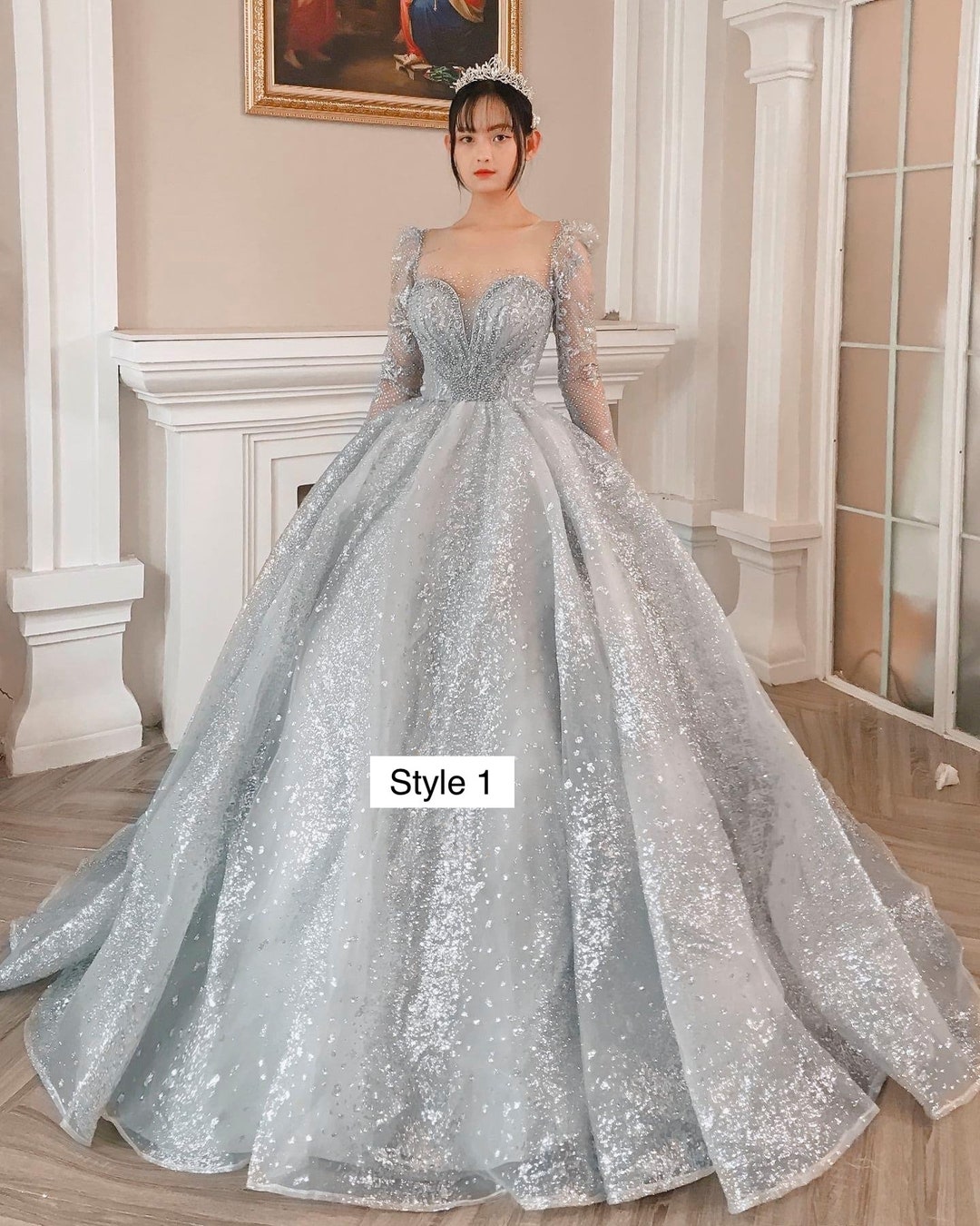 Hypnotic Silver Wedding Dress | Wedding Gowns – D&D Clothing