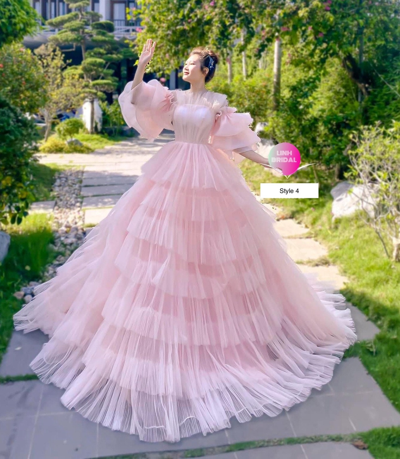 Pink Wedding Dress, Photoshoot Dress, Prom Dress Ball Gown, Homecoming Dress,  Tulle Corset Dress - Etsy