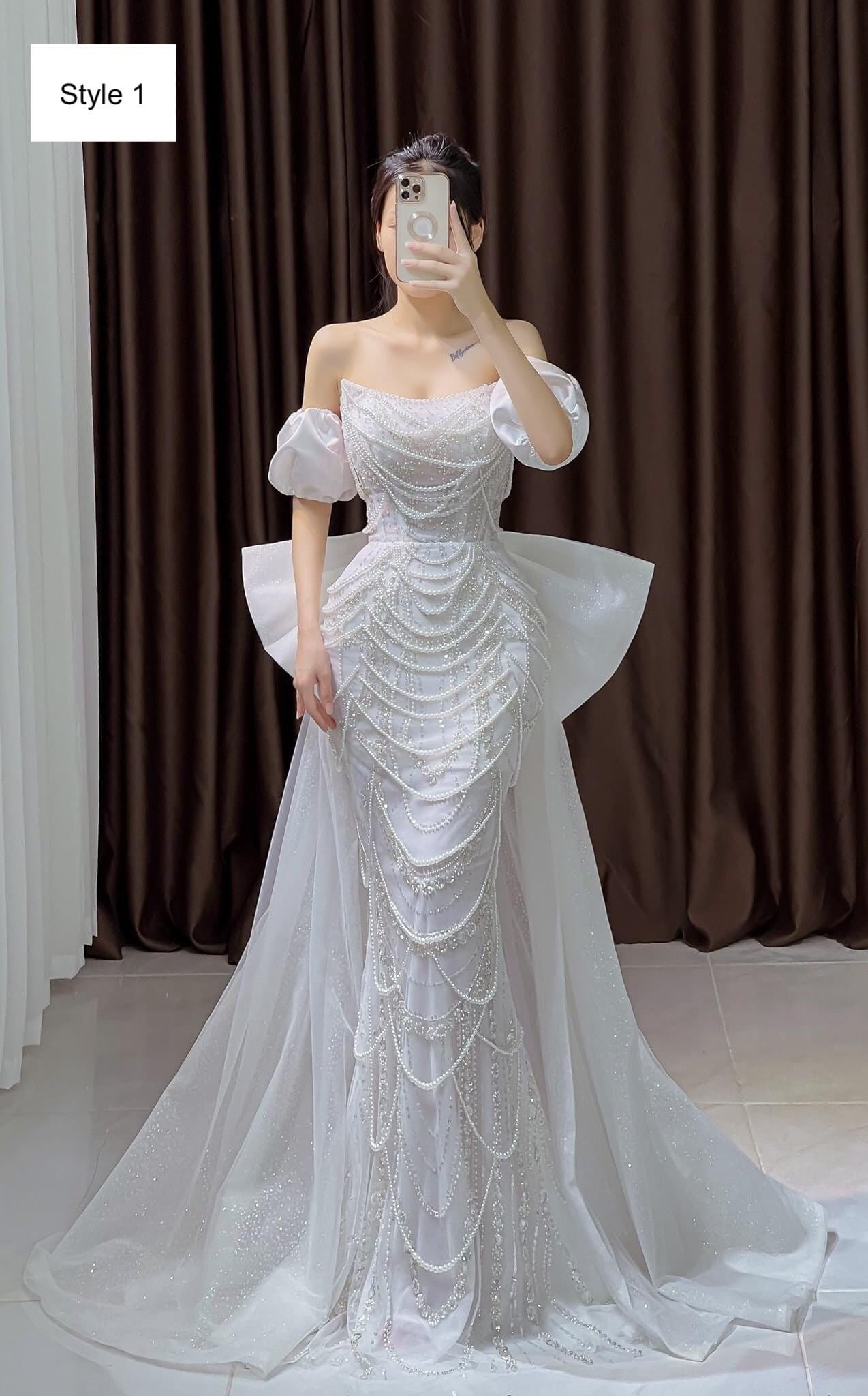 Off the Shoulder Sparkly Beaded White Mermaid Wedding Dress With Sequin Pearl or Glitter Tulle Various Styles Etsy Canada