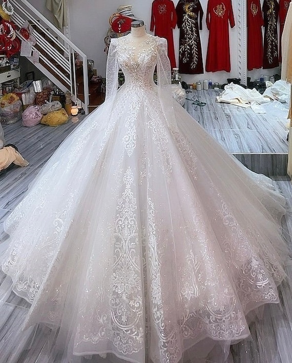 Mistrelli  Glamorous Glitter Princess Wedding Dress  HK  DBR Weddings