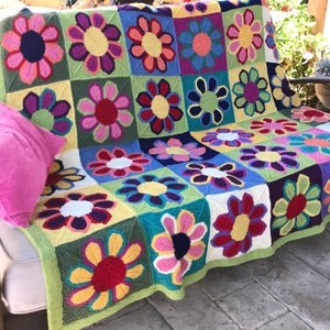 Flower Show Blanket - Knitting Pattern