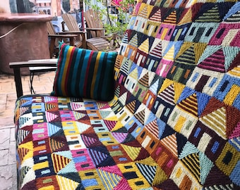Safe at Home blanket - Knitting Pattern