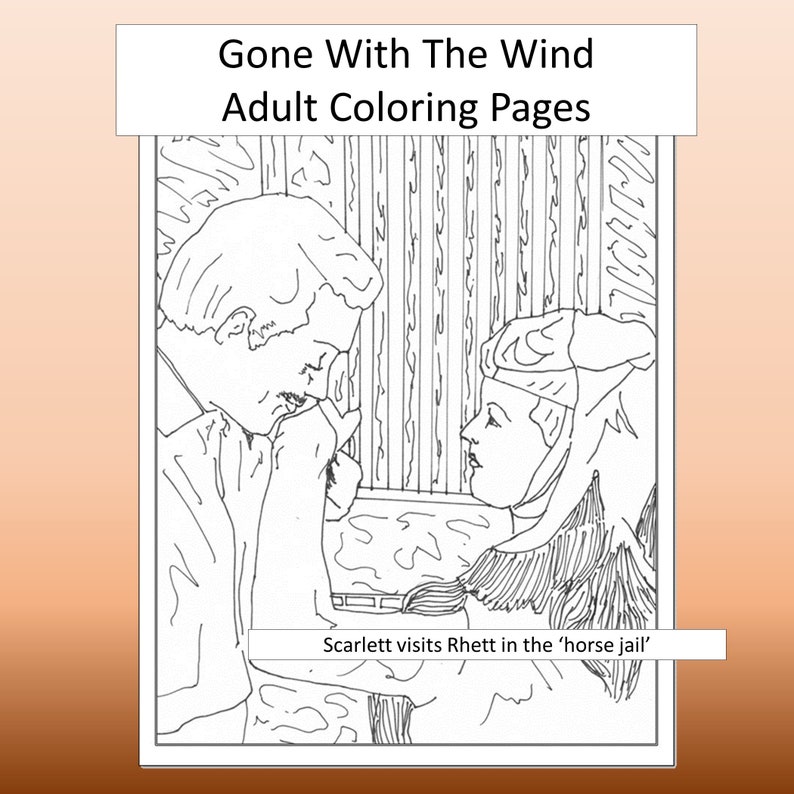 Gone With The Wind Collectibles Adult Coloring Pages Gone ...