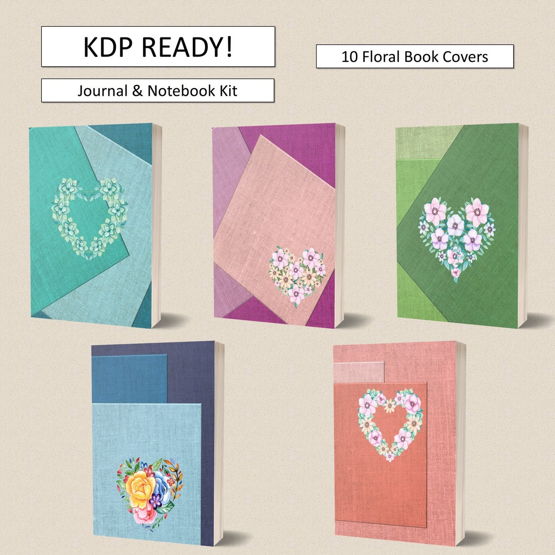 Complete PLR KDP Kit Journal Notebook Templates 10 Book Cover Etsy Canada