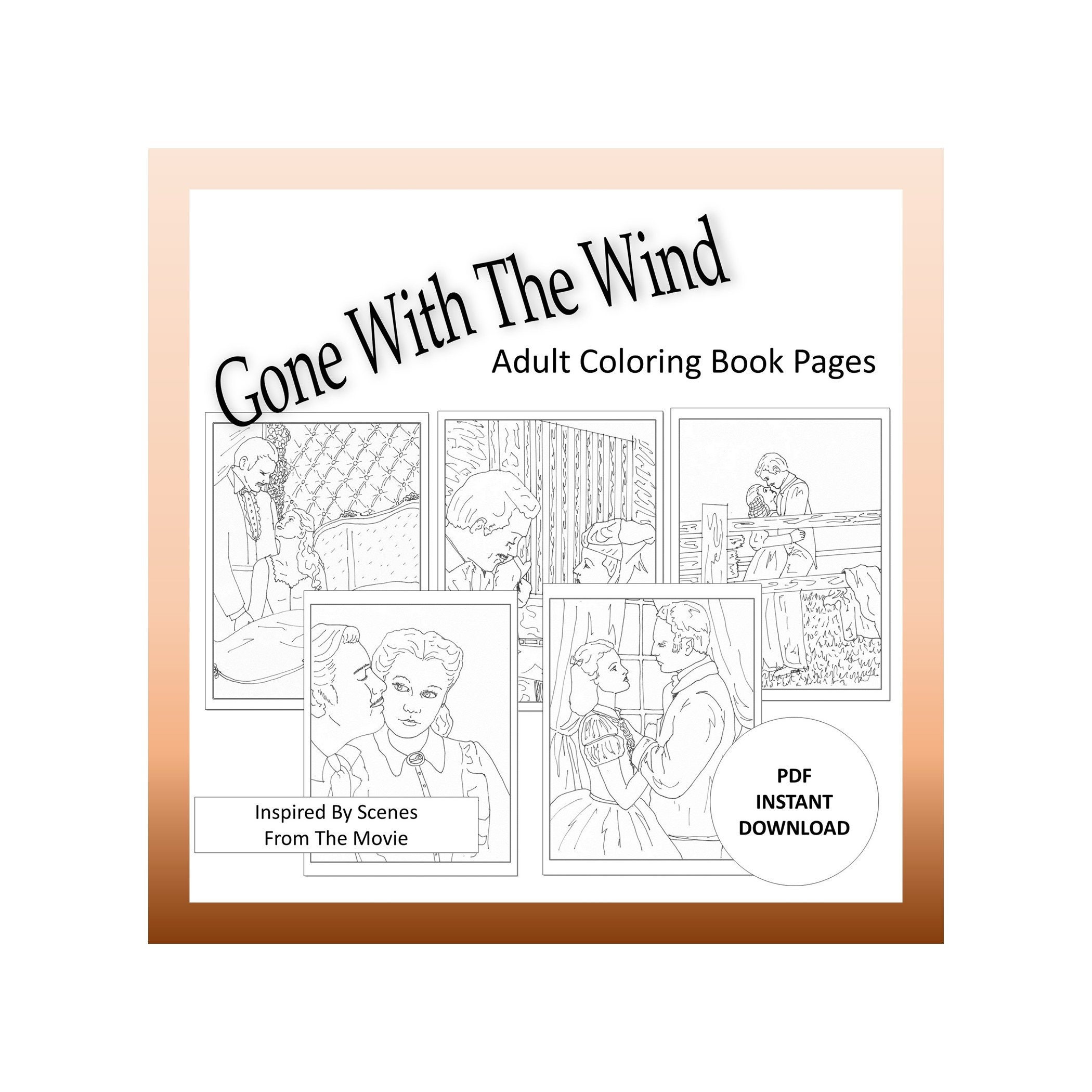 gone with the wind coloring book - romuloteotonio