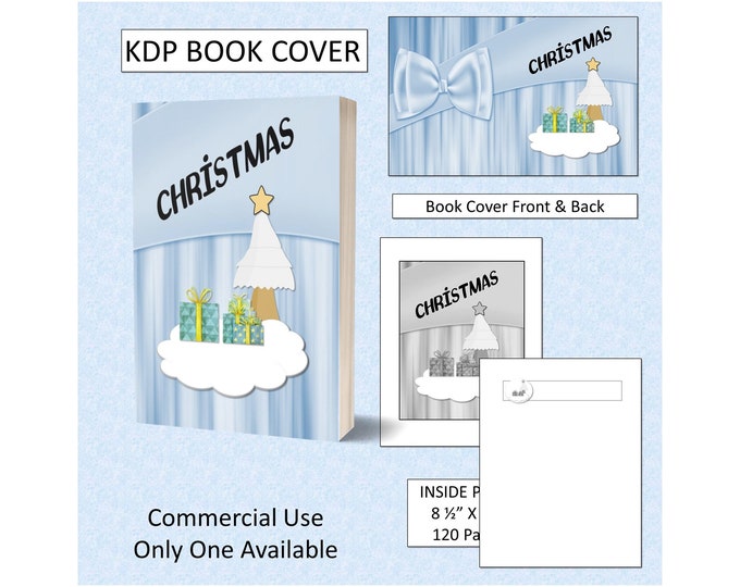 Christmas KDP Book Cover Kindle Cover Template KDP Cover Premade Book Covers Amazon Book Covers Digital Book Cover Commercial Use