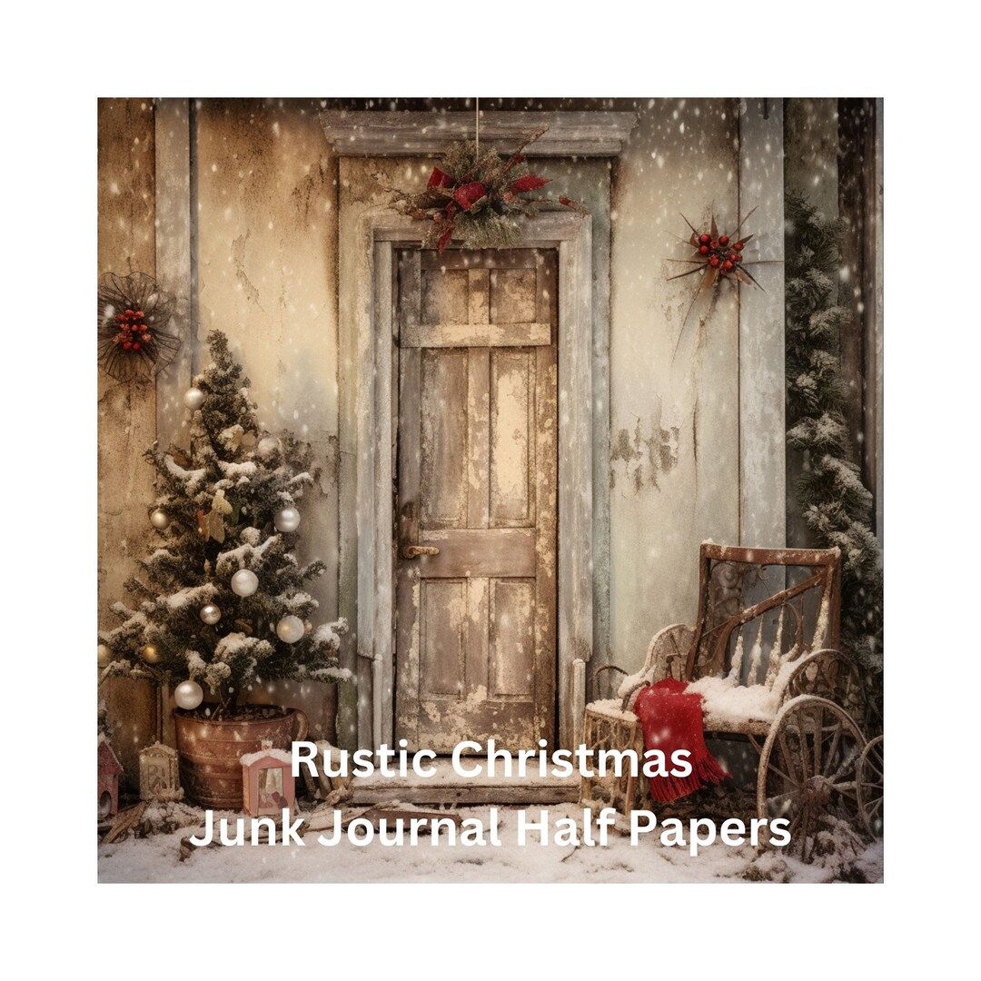 Rustic Christmas Junk Journal Page Holiday Junk Journal Ideas Christmas ...