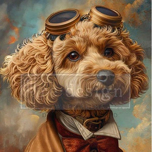 SPROCKET SNIFFER Decoupage Paper for Furniture || Redesign with Prima A1 Fiber Paper || Dog Cocker Spaniel || Limited Edition