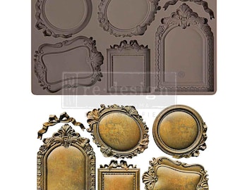 Silicone Frame Mould ORNATE MINIS | Redesign with Prima | Resin Clay Soap Baking
