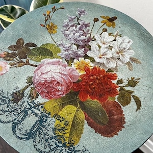 Rub on Transfer for Furniture BLOSSOMED BEAUTIES  | Redesign with Prima Transfers | Furniture Decals
