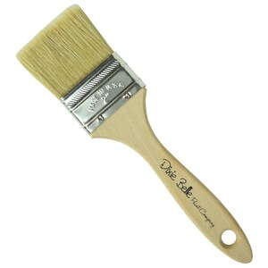 May include: A 2-inch wide, natural bristle paint brush with a wooden handle. The handle is labeled "Dixie Belle Paint Company".