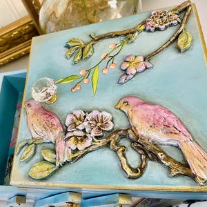 Silicone Mold Birds, BLOSSOMING SPRING by Redesign with Prima, Bird Molds, Resin Molds