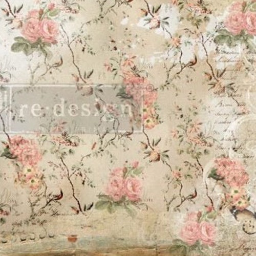 Decoupage Papers Redesign With Prima Mulberry Paper FLORAL - Etsy