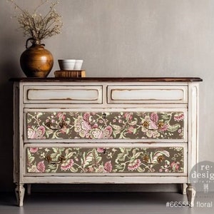 Floral Paisley Decoupage Paper for Furniture || Redesign with Prima Decoupage || Limited Edition || 30 x 19 Inches