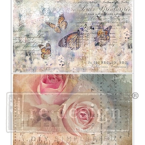 Decoupage Paper for Furniture DREAMY DELIGHTS || Redesign with Prima Decoupage Papers || 3 Sheets per Order || Limited Edition
