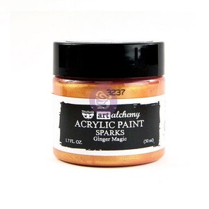GINGER MAGIC - Art Alchemy SPARKS, Acrylic Metallic Paint, Copper acrylic paint