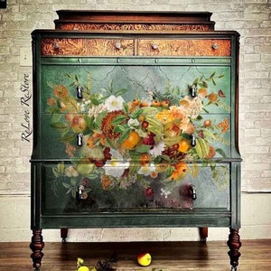 Harvest Hues Rub On Transfers for Furniture || Redesign with Prima Transfers || Furniture Decals