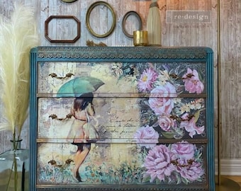 Rainy Afternoon A1 Decoupage Paper | Redesign with Prima Decoupage Papers | 23.4"x33.1"