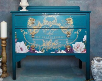 French Script Transfer Etsy