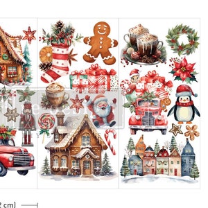 Winter Wonderland Wonders Rub on Transfers for Furniture || Redesign with Prima Small Decor Transfers || Christmas Furniture Decals