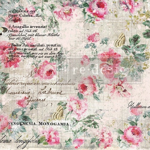 Redesign With Prima Floral Decoupage Decor Tissue Paper Etsy