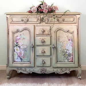 LIFE in FULL BLOOM, Rub on Transfers for Furniture, Furniture Transfers, Redesign with Prima Transfers, Furniture Decals