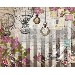 Decoupage Papers, CeCe Restyled LOVE LETTERS, Decoupage Mulberry Paper by Redesign with Prima