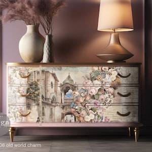 New! Old World Charm Decoupage Tissue Paper | Redesign with Prima | Decoupage Paper Packs of 3 | Limited Edition
