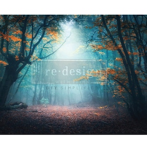 Luminous Woodscape Decoupage Paper for Furniture | Redesign with Prima Decoupage Papers | Furniture Decoupage