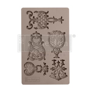 Resin Molds Silicone REGAL EMBLEMS | Redesign with Prima | 5″ X 8″ X 8mm | Polymer Clay Baking Fondant | Emblem Embellishments