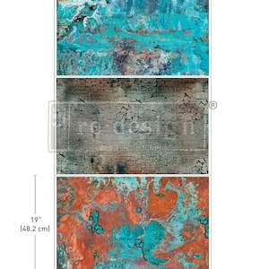 New! Rustic Romance Decoupage Paper for Furniture | Redesign with Prima | 3 Pack Decoupage Tissue Paper | Limited Edition
