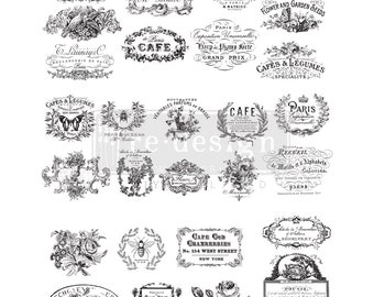 French Rub On Transfers Etsy