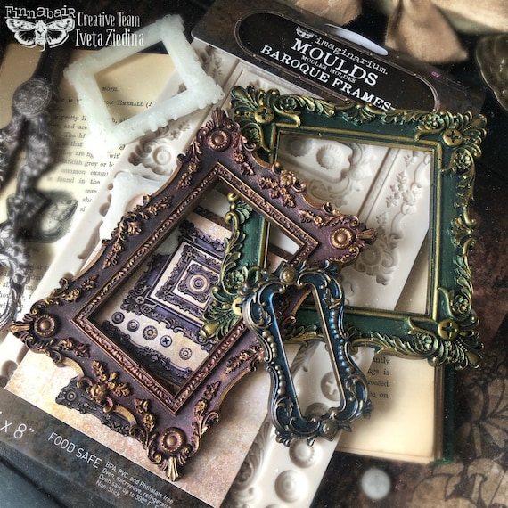 Silicone Molds, BAROQUE FRAMES, FINNABAIR, Silicone Molds, Resin Molds, Steampunk Molds, Polymer Clay Molds