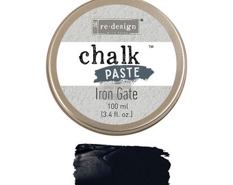 IRON GATE Chalk Paste by redesign with Prima 3.4 fl. oz, Stencil paste, 635282