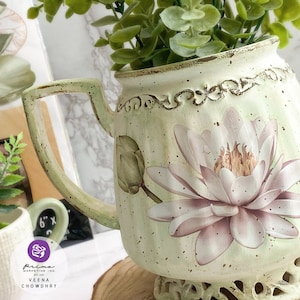 Small Rub on Transfers for Furniture Water Lilies | Redesign with Prima Decor Transfers | Lotus Flowers