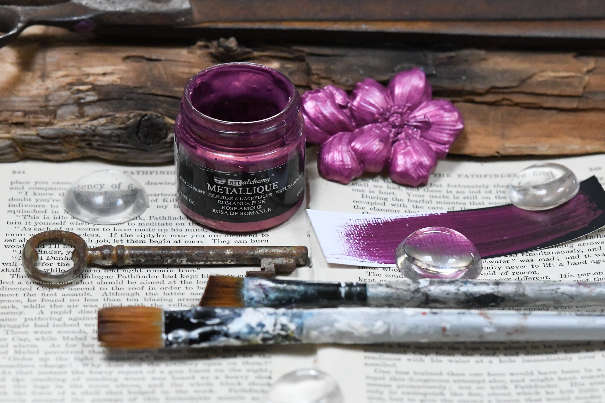 FROZEN BERRIES FINNABAIR Metallique Paint Art Alchemy, Metallic Lavender,  Purple Metallic Paint, Acrylic Paint 