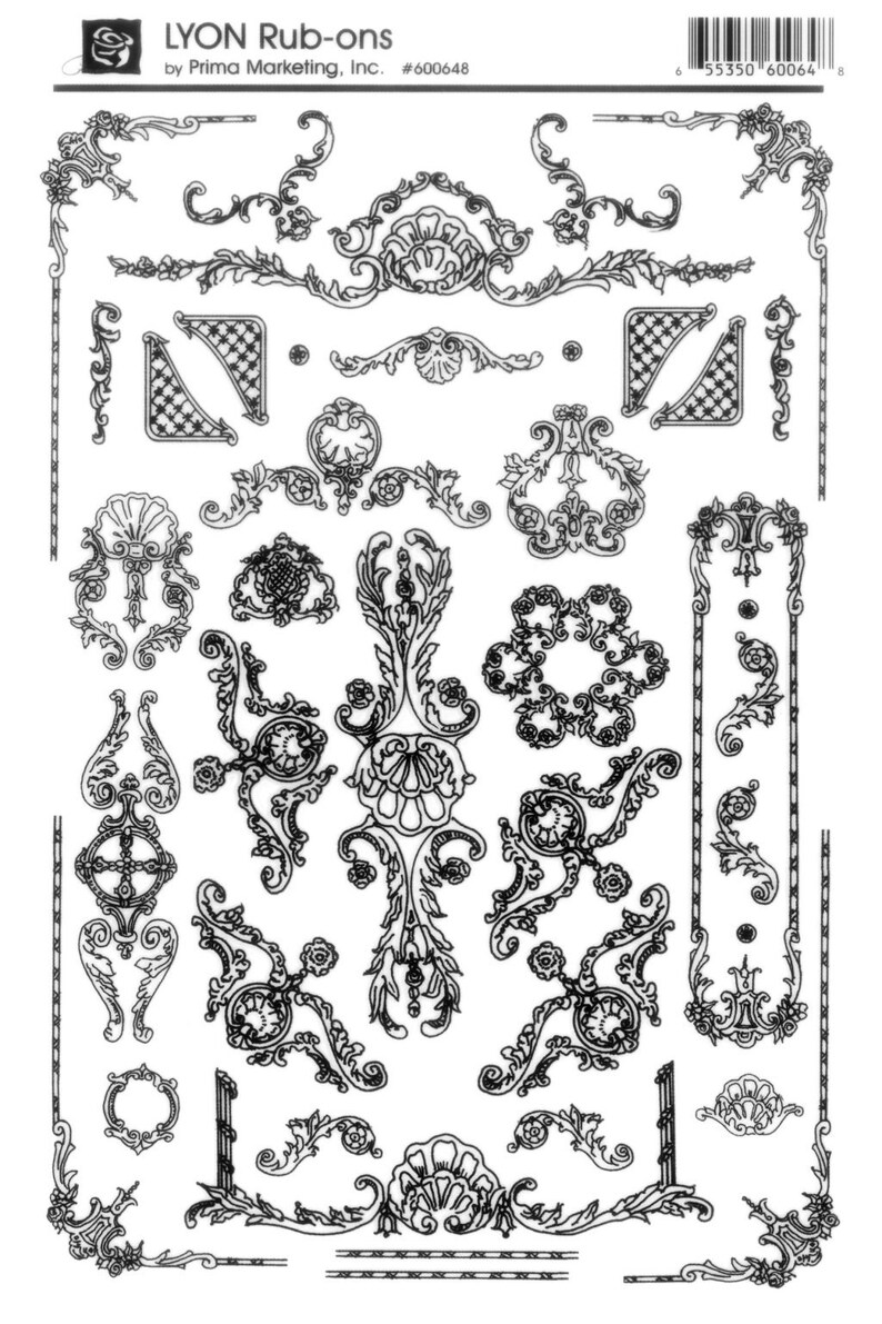 Rub on Transfers Lyon Redesign With Prima Marketing Etsy