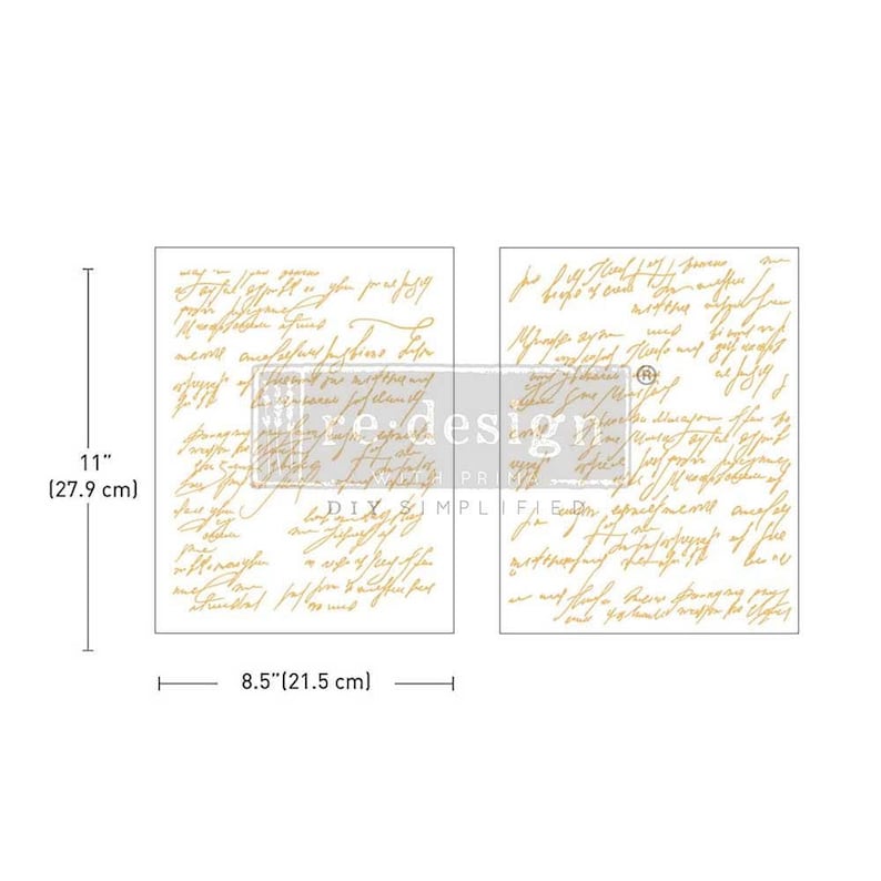 SHIMMERING SCRIPT Rub on Transfers for Furniture || Redesign With Prima ...